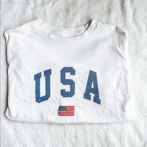 j galt usa cropped tee
